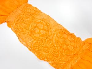 正絹　絞り　帯揚げ